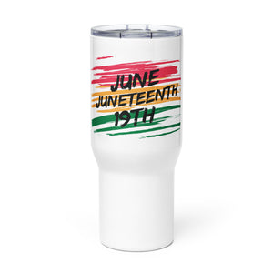 Juneteenth Travel mug with a handle