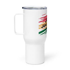 Juneteenth Travel mug with a handle