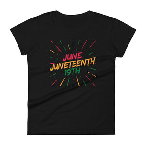 JUNETEENTH Women's short sleeve t-shirt