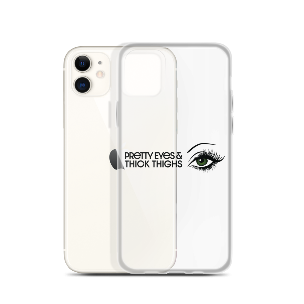 Pretty Eyes & Thick Thighs | Green | iPhone Case