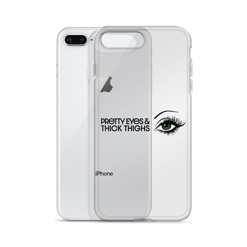 Pretty Eyes & Thick Thighs | Green | iPhone Case