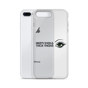 Pretty Eyes & Thick Thighs | Green | iPhone Case