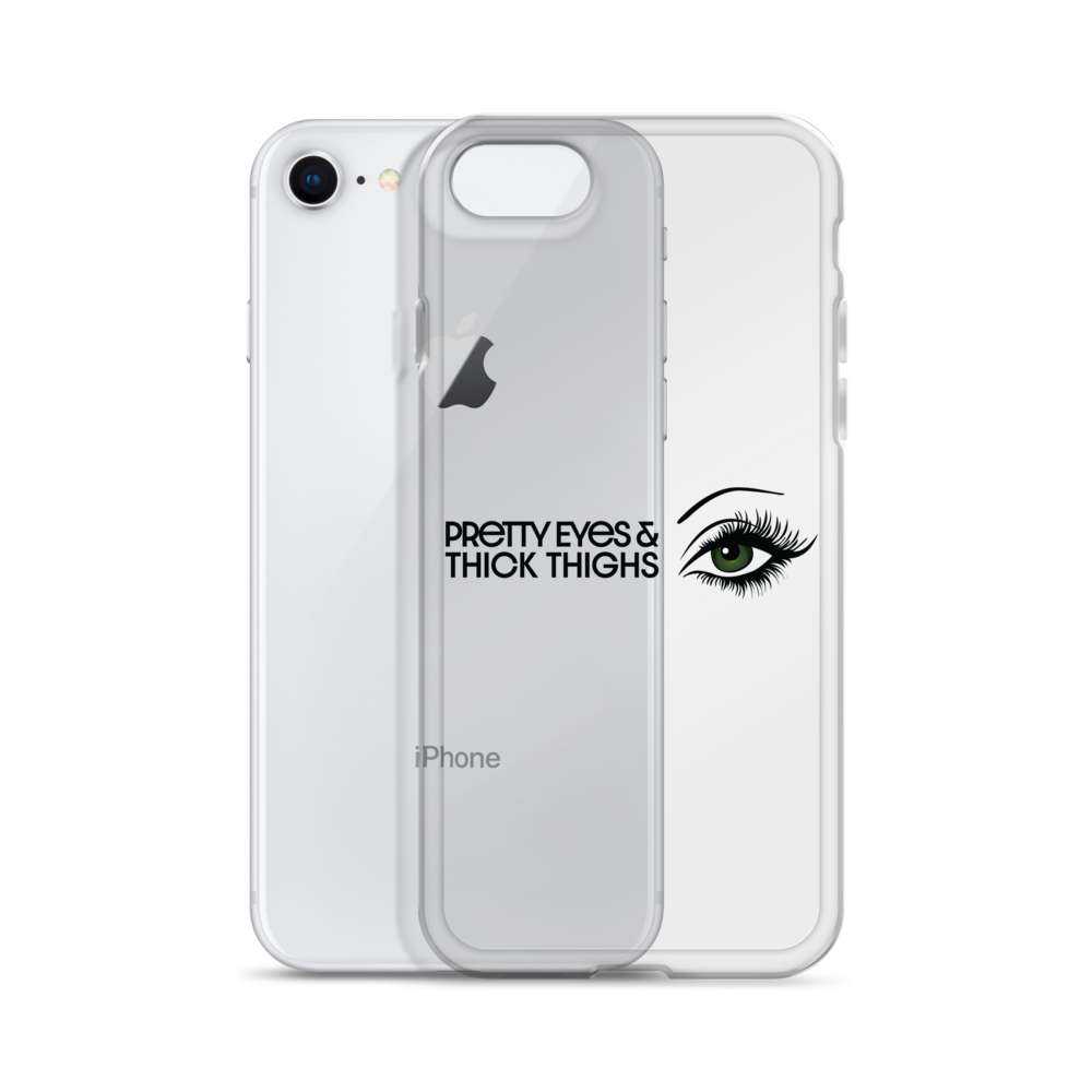 Pretty Eyes & Thick Thighs | Green | iPhone Case