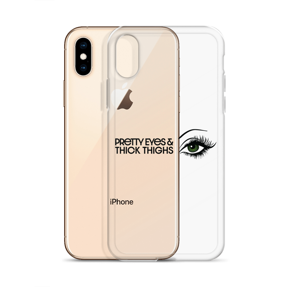 Pretty Eyes & Thick Thighs | Green | iPhone Case