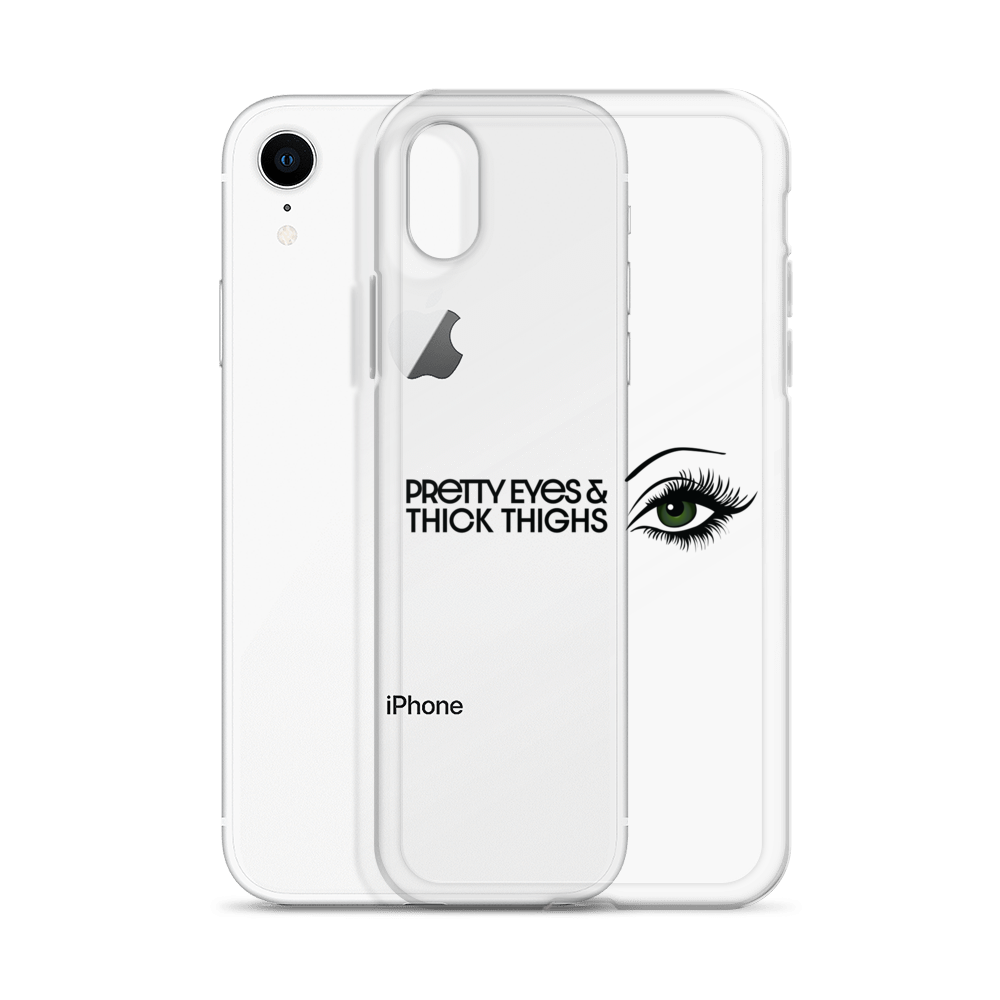 Pretty Eyes & Thick Thighs | Green | iPhone Case