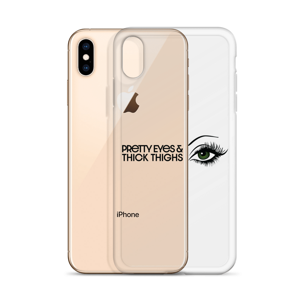 Pretty Eyes & Thick Thighs | Green | iPhone Case