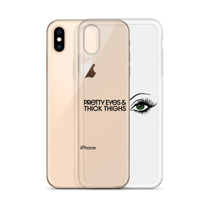 Pretty Eyes & Thick Thighs | Green | iPhone Case