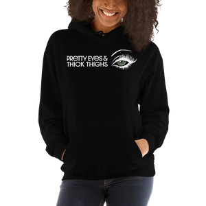 Pretty Eyes & Thick Thighs | Green | Unisex Hoodie